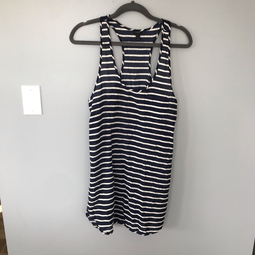 •j. crew• linen beach cover up